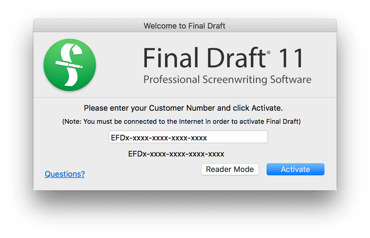 final draft download mac